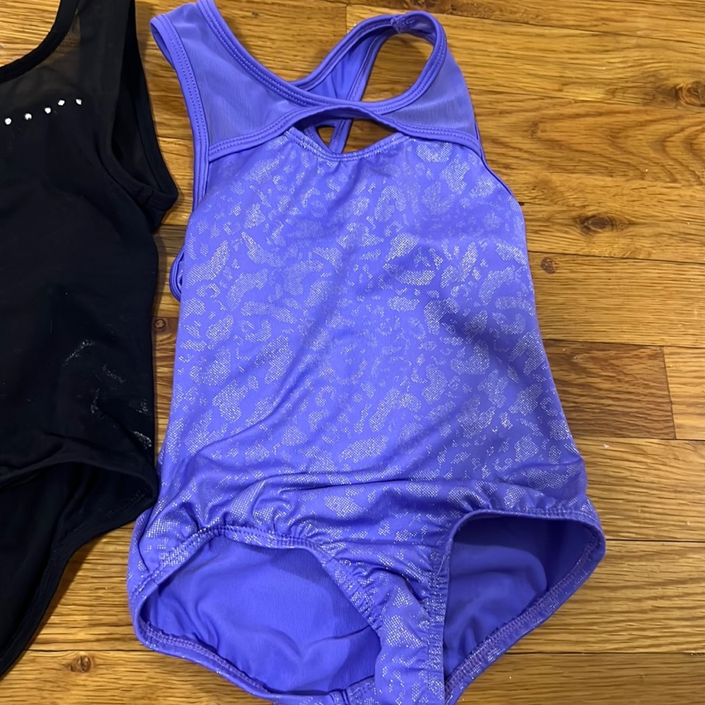 Bundle used toddler gymnastic suits size extra small 4/5